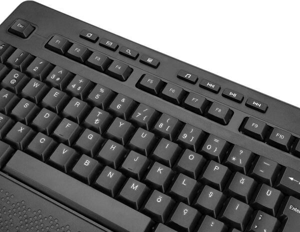 Everest KB-6021 Siyah 2.4 Ghz Q Multimedia Kablosuz klavye