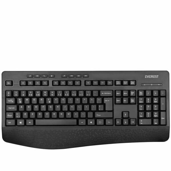 Everest KB-6021 Siyah 2.4 Ghz Q Multimedia Kablosuz klavye