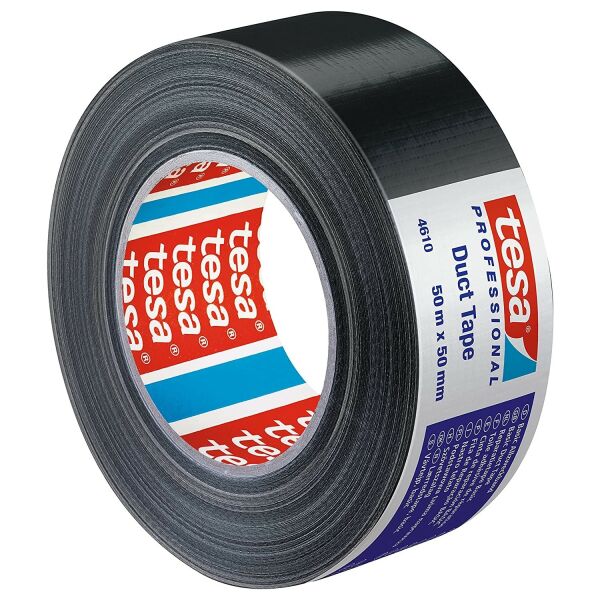 Tesa 04610 25mtX50mm Basic Duct Siyah Tamir Bandı