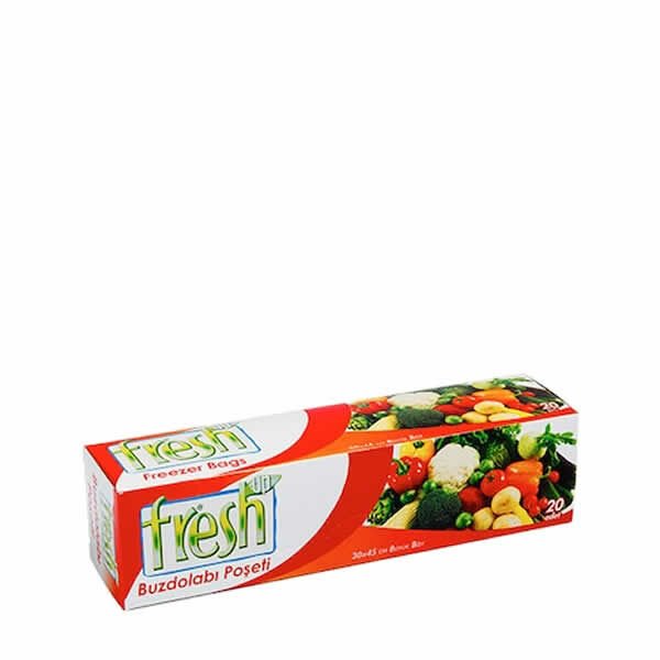 Fresh 30x45 20 li Kilitsiz Büyük Buzdolabı Poşeti