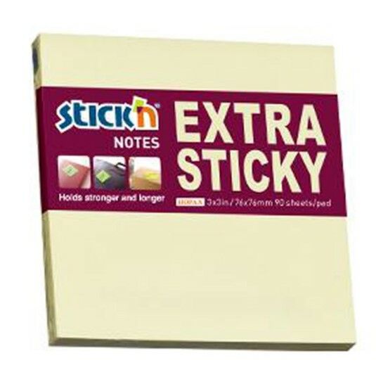 Gıpta Stickn 76x76 90 Yaprak Yapışkanlı Pastel Sarı Not Kağıdı