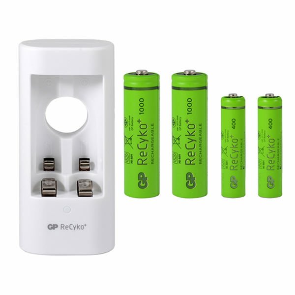 Gp U211 2 li 1000 Mah Aa + 2 li 400Mah Aaa Recyko Pil