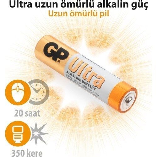 Gp 24AU-2U2 2 li Ultra  Alkalin İnce Kalem Pil