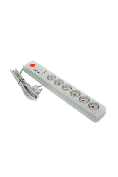 Mutlusan RI-TECH 6 lı 1,5 mt Usb Korumalı Priz