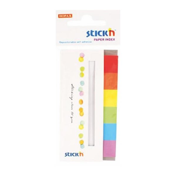 Gıpta Stickn 50x20 180 Yaprak 6 Gökkuşağı Rengi Kapaklı Not Kağıdı