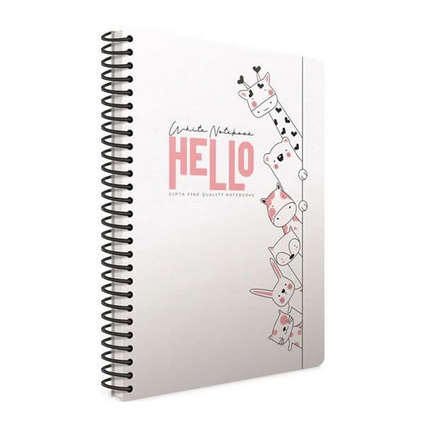 Gıpta White Book 13x21 120 Yaprak Çizgili Dikişli Sert Kapaklı Çizgili Defter