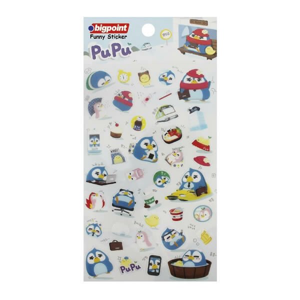 Bigpoint BP851-15 Penguen Pupu Sticker