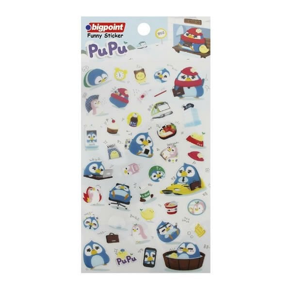 Bigpoint BP851-15 Penguen Pupu Sticker