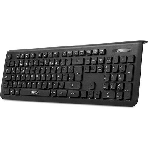 EVEREST KM-62 SİYAH PRESTY Q MULTİMEDYA KLAVYE & MOUSE SET