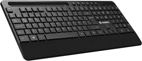 Everest KM-9676 Siyah Kablosuz 800/1200/1600 dpi Q Standart Klavye Mouse Set