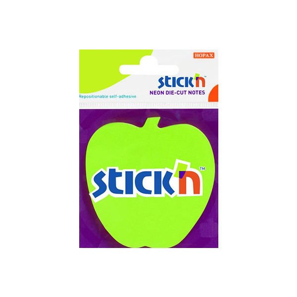 Gıpta Stickn 70x70 50 Yaprak  Kalp Şekilde Neon Yeşil Not Kağıdı