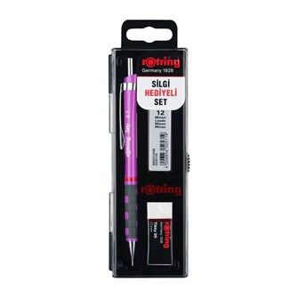 Rotring Tikky 0,7 mm Mor Okul Mekanik Kurşun Kalem Seti