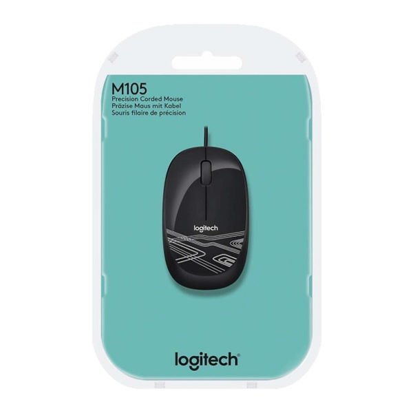 LOGİTECH 910-002943 M105 SİYAH USB KABLOLU MOUSE