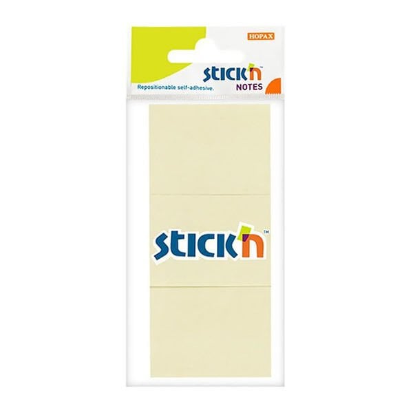 Gıpta Stickn 38x51 100 Yaprak 3 Renk Pastel Sarı Yapışkanlı Kağıt