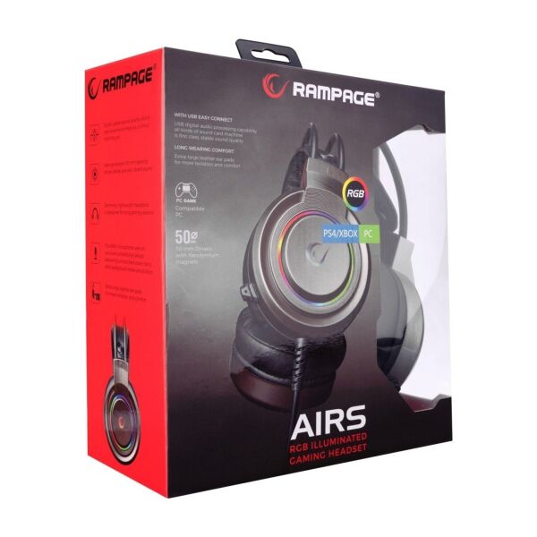 Rampage RM-X5 Led Aydınlatmalı Mikrofonlu Oyuncu Kulaklık