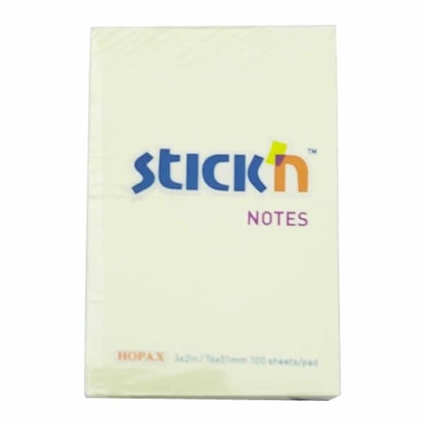 Gıpta Stickn 76x51 100 Yaprak Pastel Sarı Yapışkanlı Not Kağıdı
