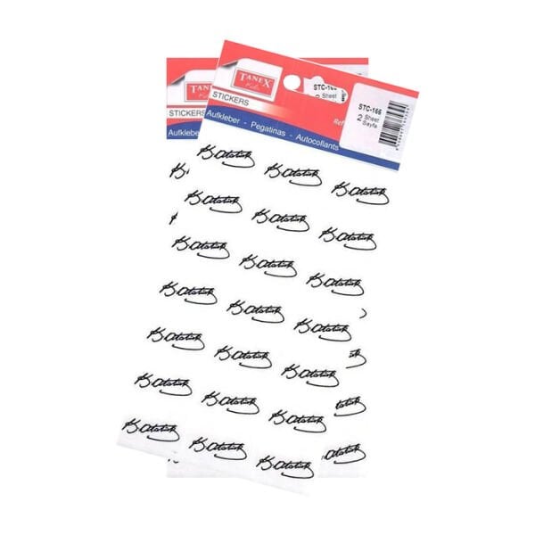 Tanex STC-166 2 li Atatürk Küçük İmza Etiketi