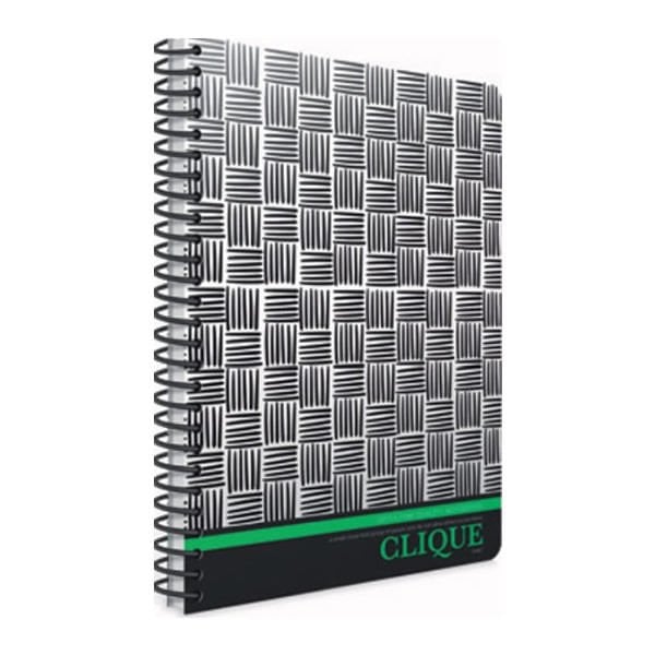 Gıpta Clique A4 100 Yaprak Kareli Spiralli Plastik Kapak Defter