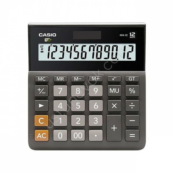 Casio MH-12-BK 12 Haneli Siyah Hesap Makinesi