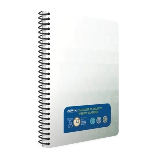 Gıpta Best Weekly Plan 17x24 54 Yaprak Spiralli Haftalık Planlayıcı
