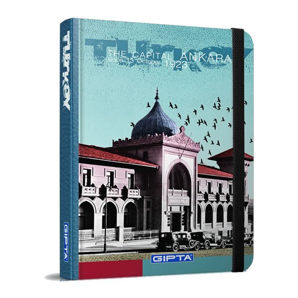 Gıpta Turkey 13x21 120 Yaprak Çizgili İplik Dikişli Defter