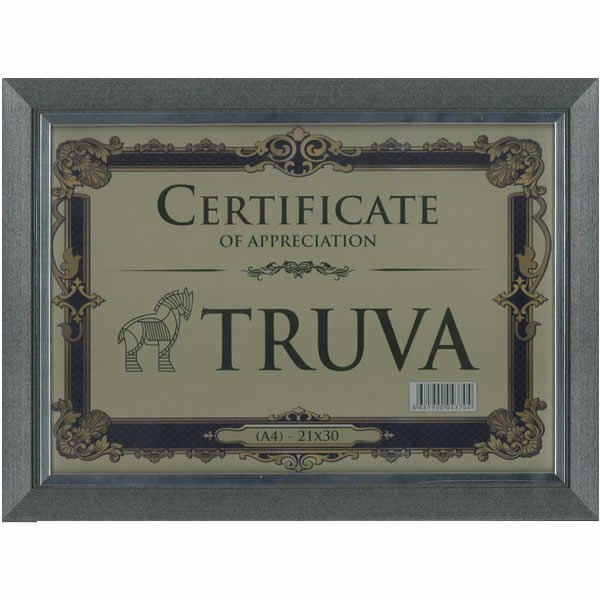 TRUVA TRV169AN 21X29,7 2,7 CM A4 ANTRASİT ÇERÇEVE
