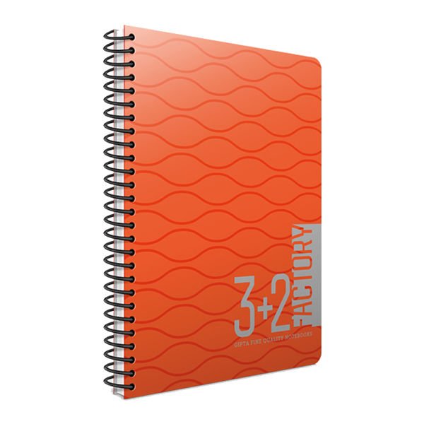 Gıpta Factory 17x24 150 Yaprak 3+2 Spiralli Pp Kapaklı Defter