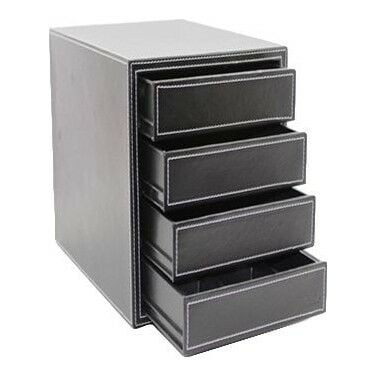 Mas 3844 4 lü Suni Deri Dokunmatik Çekmece Seti