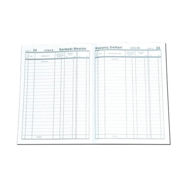 Ofisostim 96 Yaprak Ciltli Serbest Meslek Kazanç Defteri