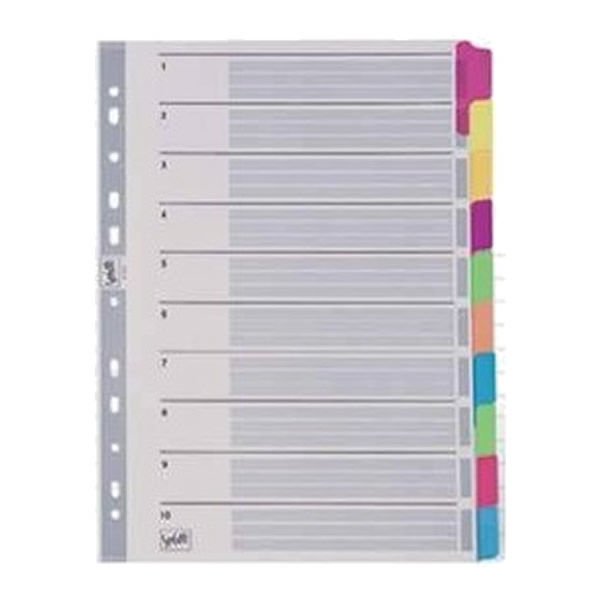 Serve SV-5521-K A4 10 Renkli Karton Ayraç