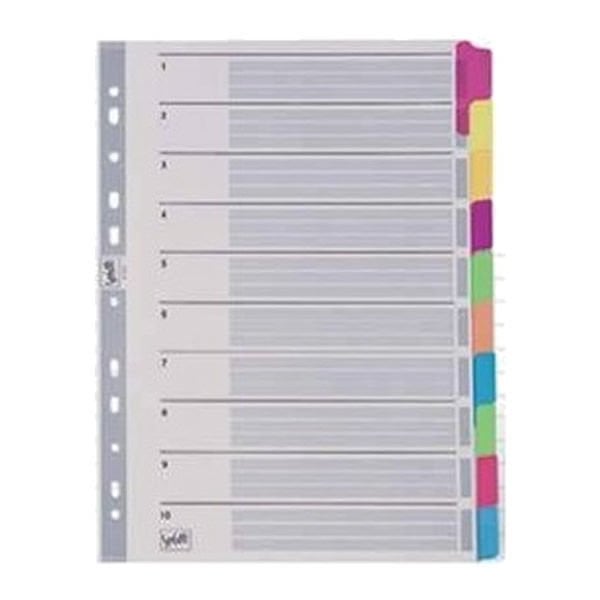 Serve SV-5521-K A4 10 Renkli Karton Ayraç