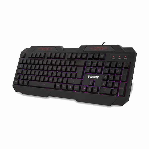 EVEREST KB-115 USB 3 RENK AYDINLATMALI SİYAH Q KLAVYE