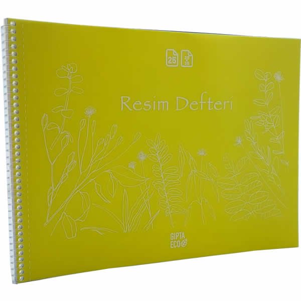 Gıpta Eco 25x35 25 Yaprak Plastik Kapaklı Resim Defteri