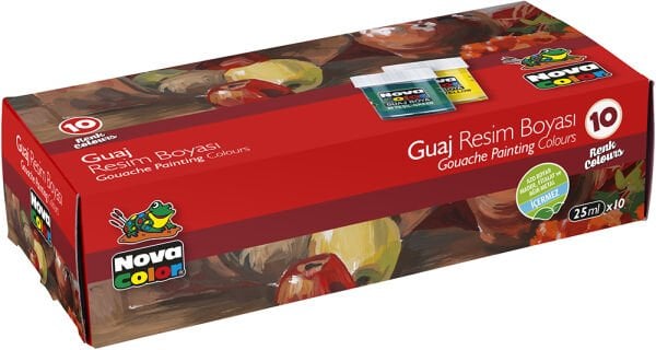 Nova Color NC-114 10 lu Şişe Guaj Boya