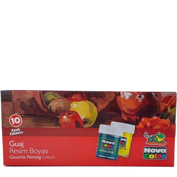 Nova Color NC-114 10 lu Şişe Guaj Boya